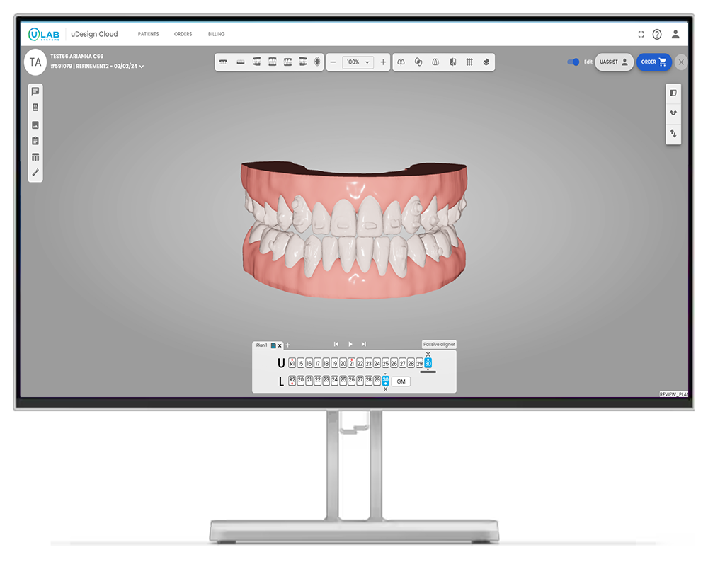 uDesign Cloud shown on a monitor
